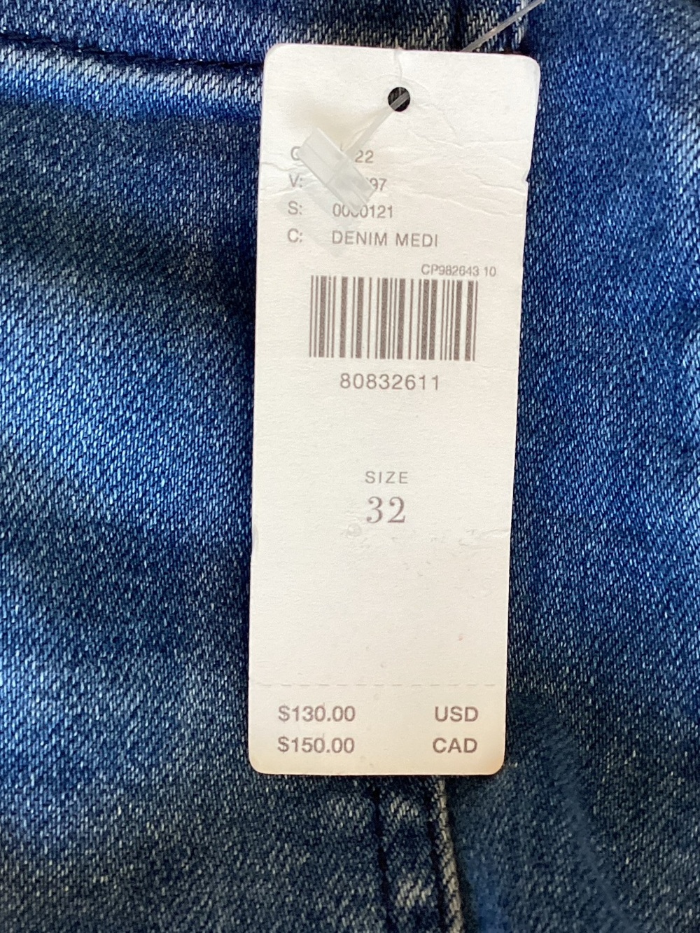 Anthropologie Colette Jeans Maeve Cropped Wide Leg High Rise New Medium Blue - Picture 11 of 14